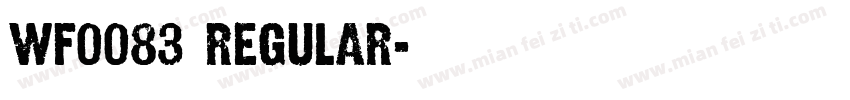 wf0083 Regular字体转换